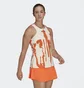 Майка женская Adidas Thebe Magugu Tennis New York Y-Back Tank Top White/Orange Ht4235