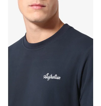 Футболка мужская AUSTRALIAN Easy Tech Pique T-Shirt R-Fit Blue LSUTS0003-200
