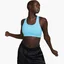Топ женский Nike Swoosh WomenS Medium-Support 1-Piece Pad Sports Bra Light Blue BV3636-416