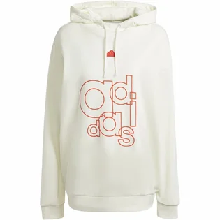 Худи женское Adidas French Terry Print Hoodie Beige IS4300