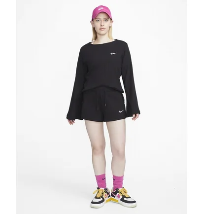 Шорти жіночі Nike W Nsw Rib Jrsy Short Black DV7862-010