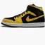 Кроссовки унисекс Air Jordan 1 Mid Black/Yellow 554724-071