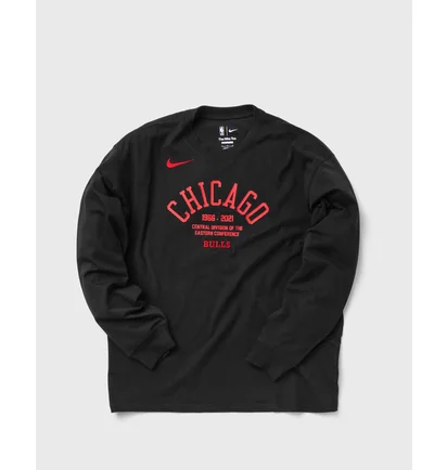 Лонгслів чоловічий Nike Nba Chicago Bulls Courtside Black DA5891-010