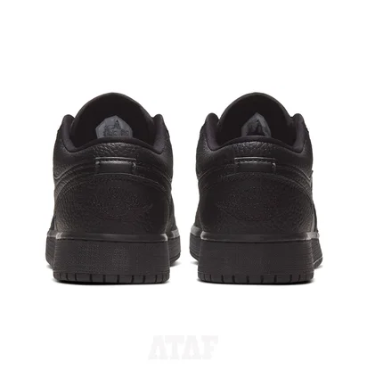 Кроссовки детские Nike Air Jordan 1 Gs Low Triple Black 553560-091