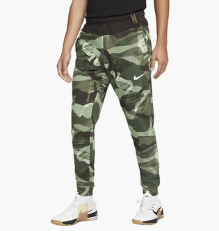 Штаны мужские Nike M Df Flc Pant Taper Camo/Green FB7081-220