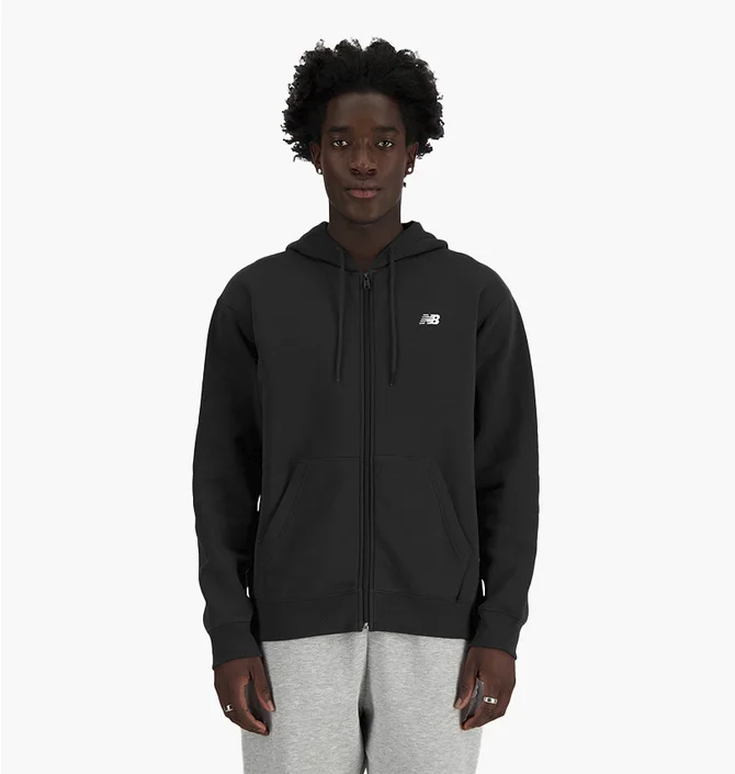 Толстовка мужская New Balance Sport Essentials Full Zip Black MJ41502BK