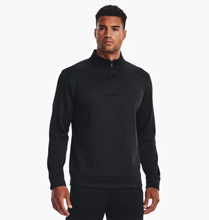 Кофта чоловіча Under Armour Fleece 1/4 Zip Black 1373358-001