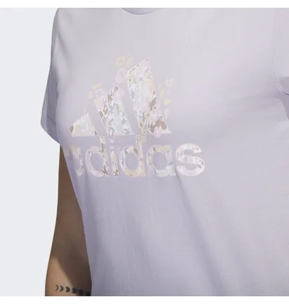 Футболка женская Adidas Floral Badge Of Sport Graphic Tee Pink H52232