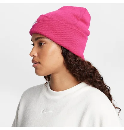 Шапка унісекс Nike Peak Tall Cuff Futura Pink FB6528-615