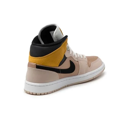 Кроссовки женские Air Jordan 1 Mid Se Particle Beige Brown DD2224-200