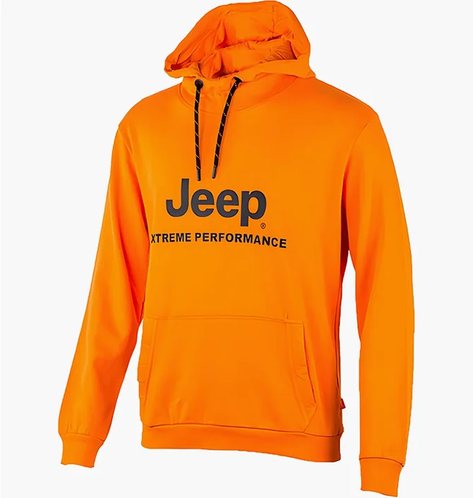 Худи мужское Jeep Hooded Sweatshirt Xtreme Performance Print Jx22A Orange O102626-O288