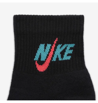 Носки унисекс Nike Everyday Plus Cushioned Black (3 пары) DH3827-910