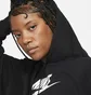 Худи женское Nike Sportswear Club Fleece WomenS Oversized Crop Graphic Hoodie Black DQ5850-010
