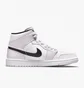 Кроссовки женские Air Jordan 1 Mid Barely Rose White/Pink Bq6472-500