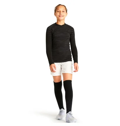 Лонгслів дитячий Kipsta Keepdry Black 8641696