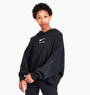 Худи женское Nike Air Fleece Hoodie Black Dq6915-010