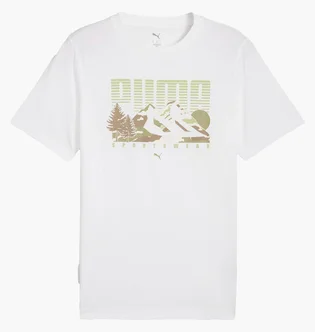 Футболка чоловіча Puma Graphics Mountain White 684828-02