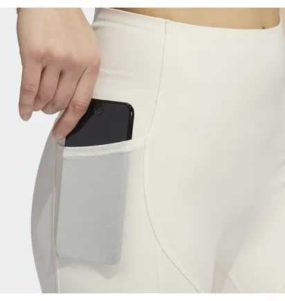 Шорти жіночі Adidas Yoga 4 Elements Studio Pocket Bike Short White Hd4483