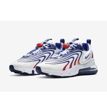 Кросівки чоловічі Nike Air Max 270 React Eng White/Blue Da1512-100
