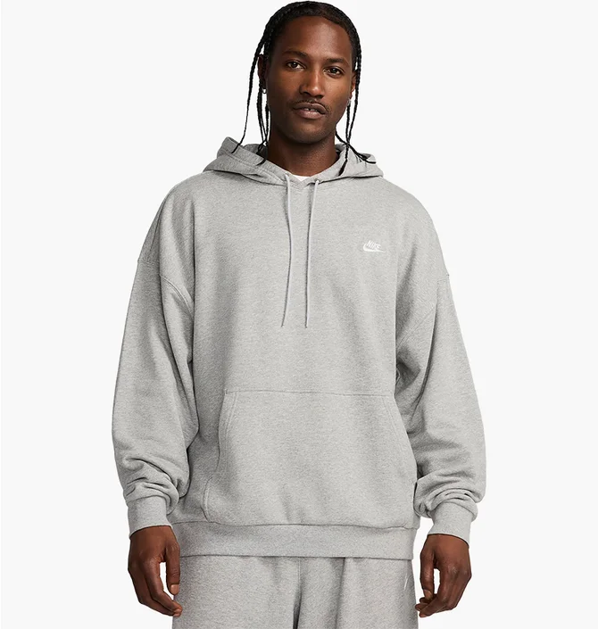 Худи мужское Nike Club Fleece Hoodie French-Terry Grey HJ1816-063