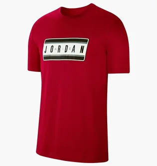 Футболка чоловіча Air Jordan Jumpman Sticker MenS T-Shirt Bordo CJ6246-687