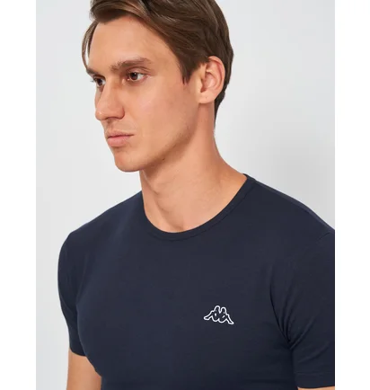 Футболка чоловіча Kappa Mezza Manica Girocollo Blue K1304-BLUNAVY
