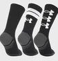 Носки унисекс Under Armour Perf Tech Nov Crew Black (3 пары) 1379515-002