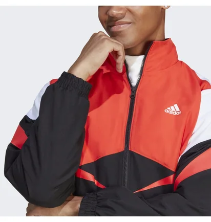 Куртка мужская Adidas Colorblock Track Jacket Black/Orange Ic3694