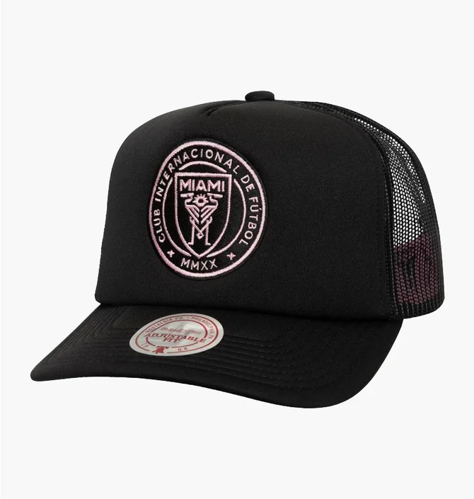 Кепка унисекс Mitchell & Ness Inter Miami Cf Trucker Black HT10070-IMCBLCK