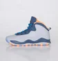 Кросівки дитячі Air Jordan 10 Retro Gs White/Blue 310806-026