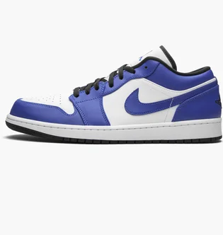 Кроссовки мужские Air Jordan 1 Low White/Blue 553558-124