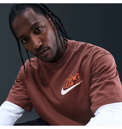 Футболка чоловіча Nike Solo Swoosh MenS T-Shirt Brown IH4294-218