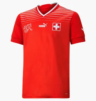 Футболка детская Puma Switzerland Home Red 765927-01