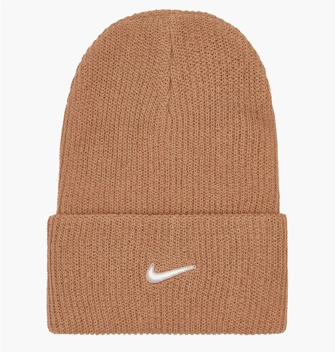 Шапка унисекс Nike U Nsw Beanie Utility Swoosh Brown Dv3342-200