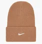 Шапка унисекс Nike U Nsw Beanie Utility Swoosh Brown Dv3342-200