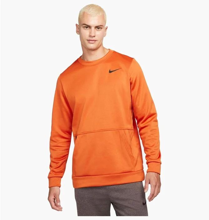 Свитшот мужской Nike Therma MenS Training Crew Orange CU7271-816