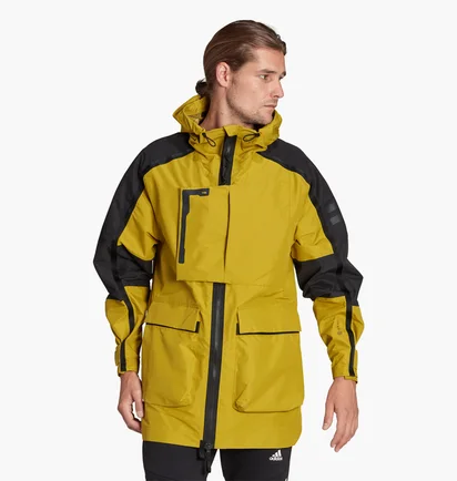 Парка чоловіча Adidas Terrex Xploric Rain.Rdy City Jacket Yellow Hg8574