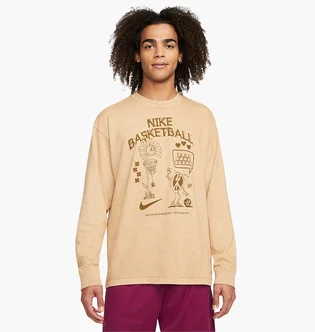 Лонгслив мужской Nike Basketball Ls Tee Beige DN3044-101