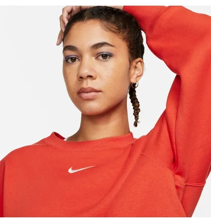 Світшот жіночий Nike Sportswear Phoenix Fleece Over-Oversized Crewneck Sweatshirt Orange DQ5761-861