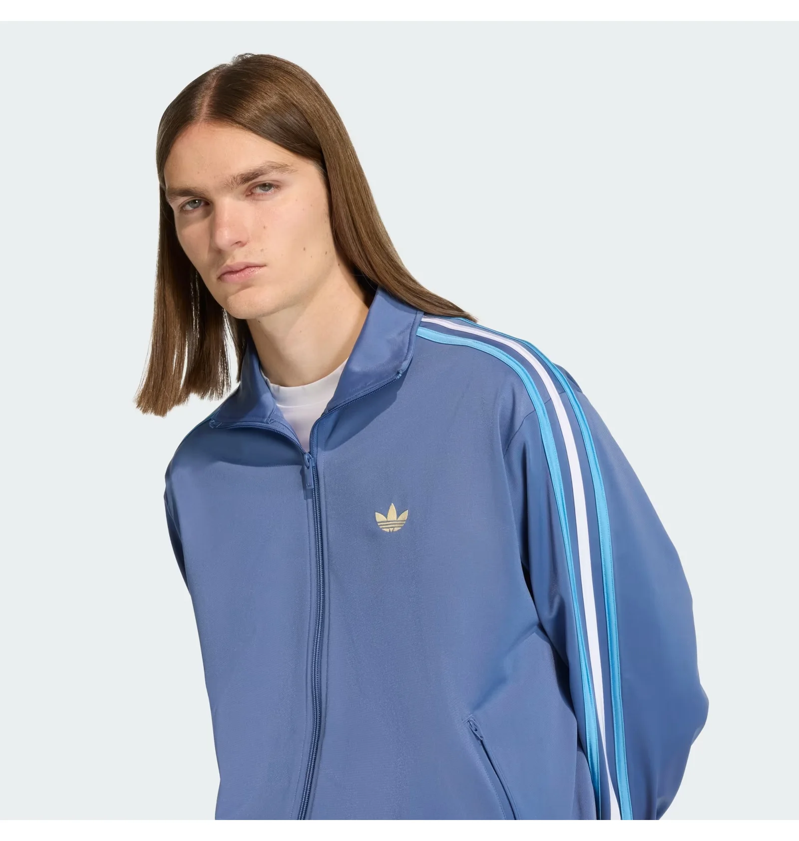 ᐉ Олимпийка мужская Adidas Firebird Track Light Blue KD3843