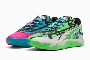 Кросівки чоловічі Puma Scoot Zeros 2 Nba 2K Green/Pink 311349-01