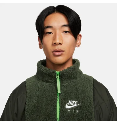 Куртка мужская Nike Sportswear Sherpa Half Zip Jacket Carbon Green Dd6446-335
