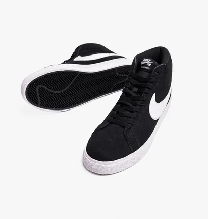 Кроссовки унисекс Nike Sb Zoom Blazer Mid Black White 864349-002