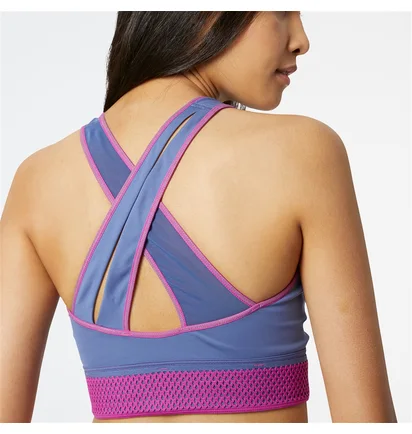 Топ жіночий New Balance Q Speed Shape Shield Crop Bra Blue Wb21288Nsy
