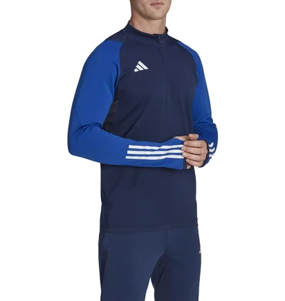 Олимпийка мужская Adidas Long-Sleeve T-Shirt Tiro23 C Tr Top Blue HK7645