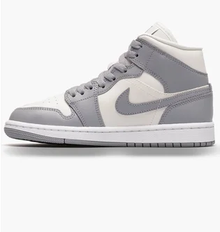 Кроссовки женские Nike Air Jordan 1 Mid Stealth Grey Bq6472-115