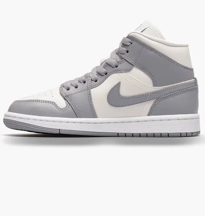 Кроссовки женские Nike Air Jordan 1 Mid Stealth Grey Bq6472-115