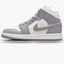 Кроссовки женские Nike Air Jordan 1 Mid Stealth Grey Bq6472-115