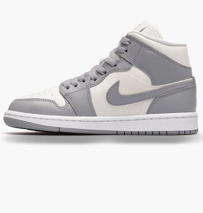 Кроссовки женские Nike Air Jordan 1 Mid Stealth Grey Bq6472-115