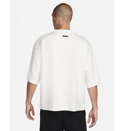 Футболка чоловіча Nike Sportswear Tech Fleece Reimagined Oversized Short-Sleeve Sweatshirt White FB8165-133